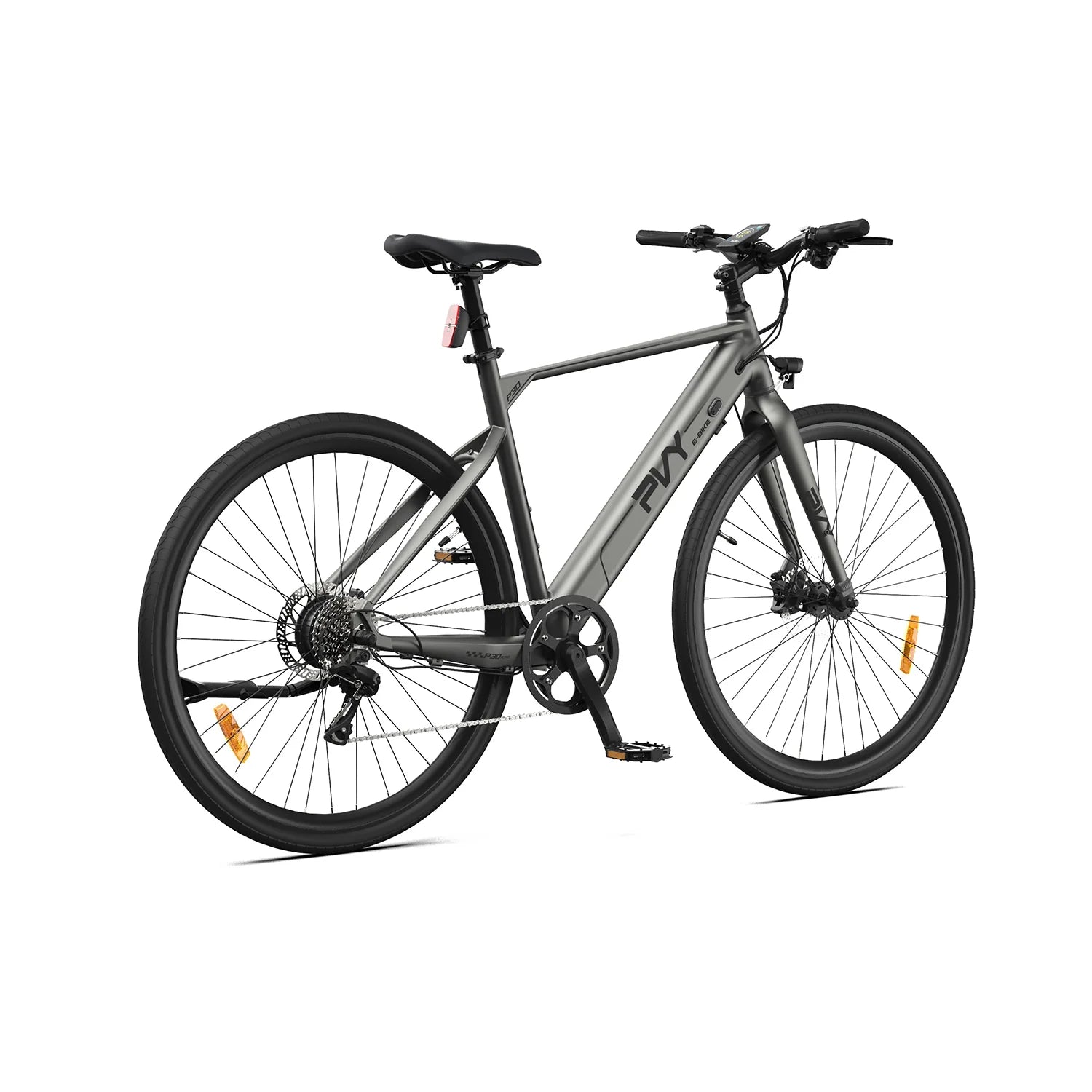 PVY P30 Vélo Électrique - Moteur 250W Batterie 36V13.5AH Freins Hydrauliques Roues 27.5" - Gris