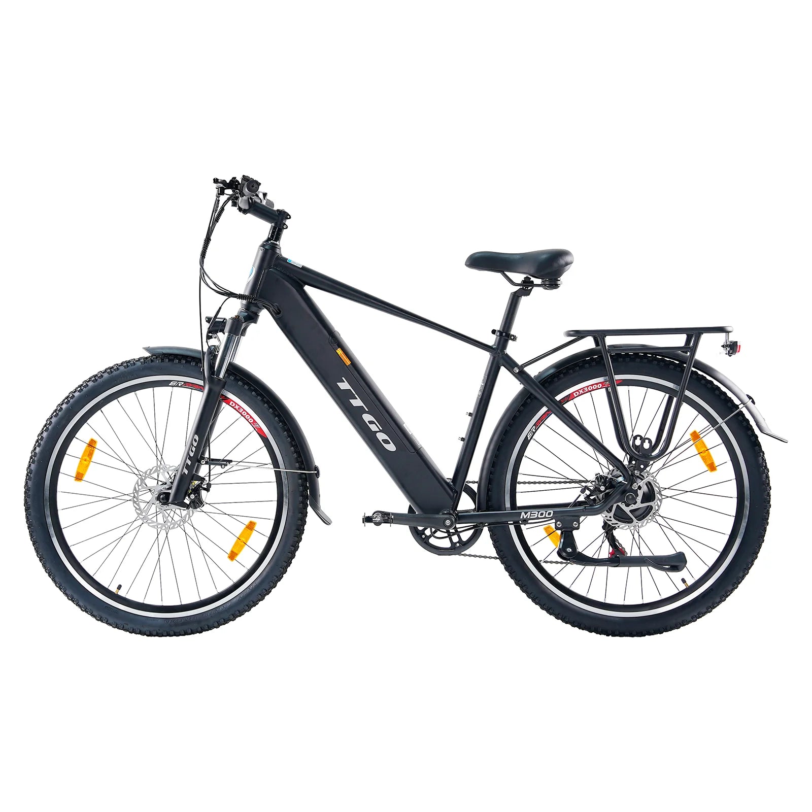 TTGO M300 Vélo électrique – Moteur 250W Batterie 36V20AH Pneus de 27.5 Pouces Disque – Noir