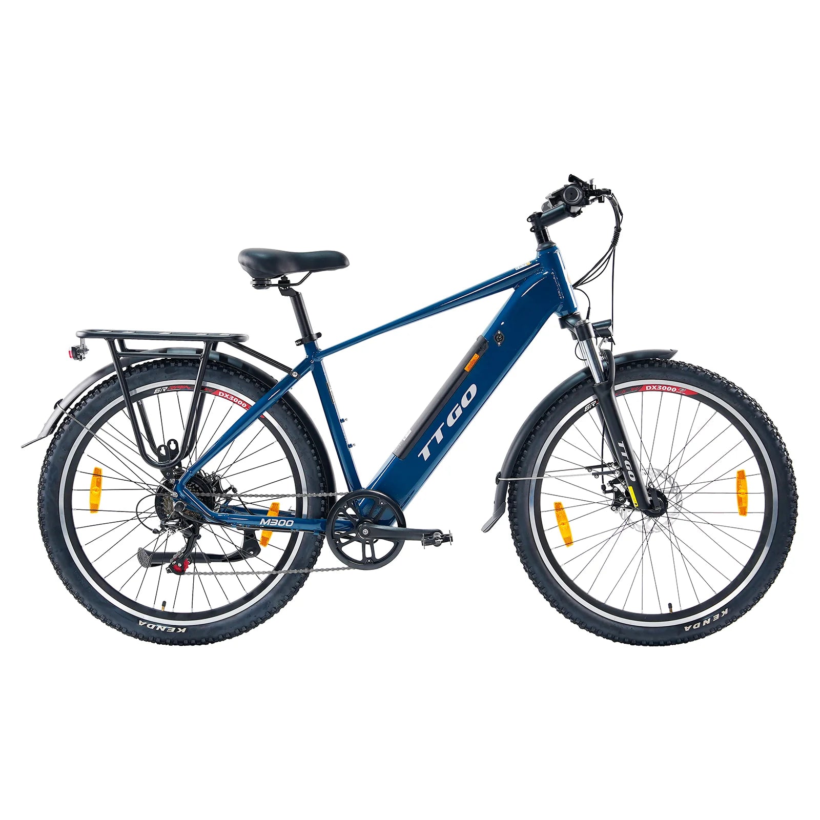 TTGO M300 Vélo électrique – Moteur 250W Batterie 36V20AH Pneus de 27.5 Pouces Disque – Bleu