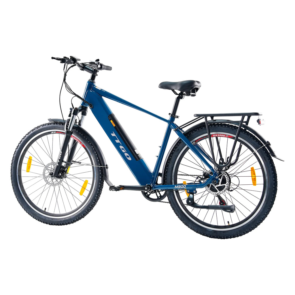 TTGO M300 Vélo électrique – Moteur 250W Batterie 36V20AH Pneus de 27.5 Pouces Disque – Bleu