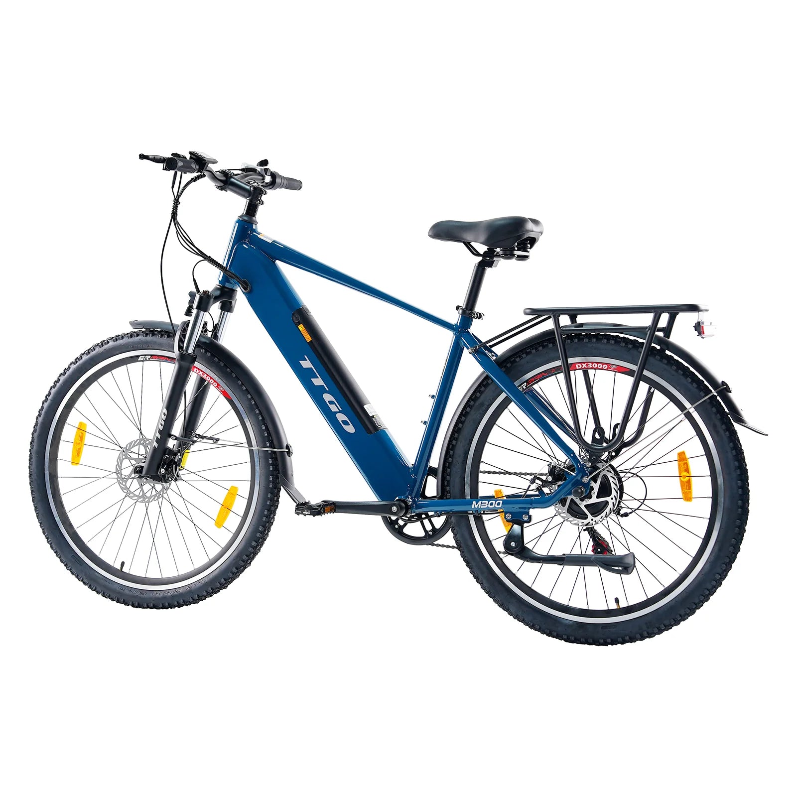 TTGO M300 Vélo électrique – Moteur 250W Batterie 36V20AH Pneus de 27.5 Pouces Disque – Bleu