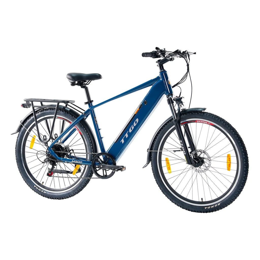 TTGO M300 Vélo électrique – Moteur 250W Batterie 36V20AH Pneus de 27.5 Pouces Disque – Bleu