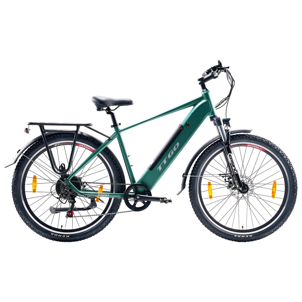 TTGO M310 Vélo électrique – Moteur 500W Batterie 48V15AH Pneus de 27.5 Pouces Disque – Vert