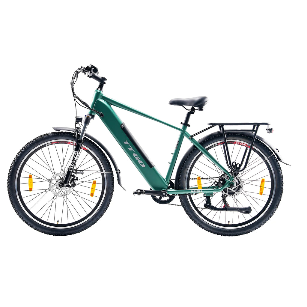 TTGO M310 Vélo électrique – Moteur 500W Batterie 48V15AH Pneus de 27.5 Pouces Disque – Vert