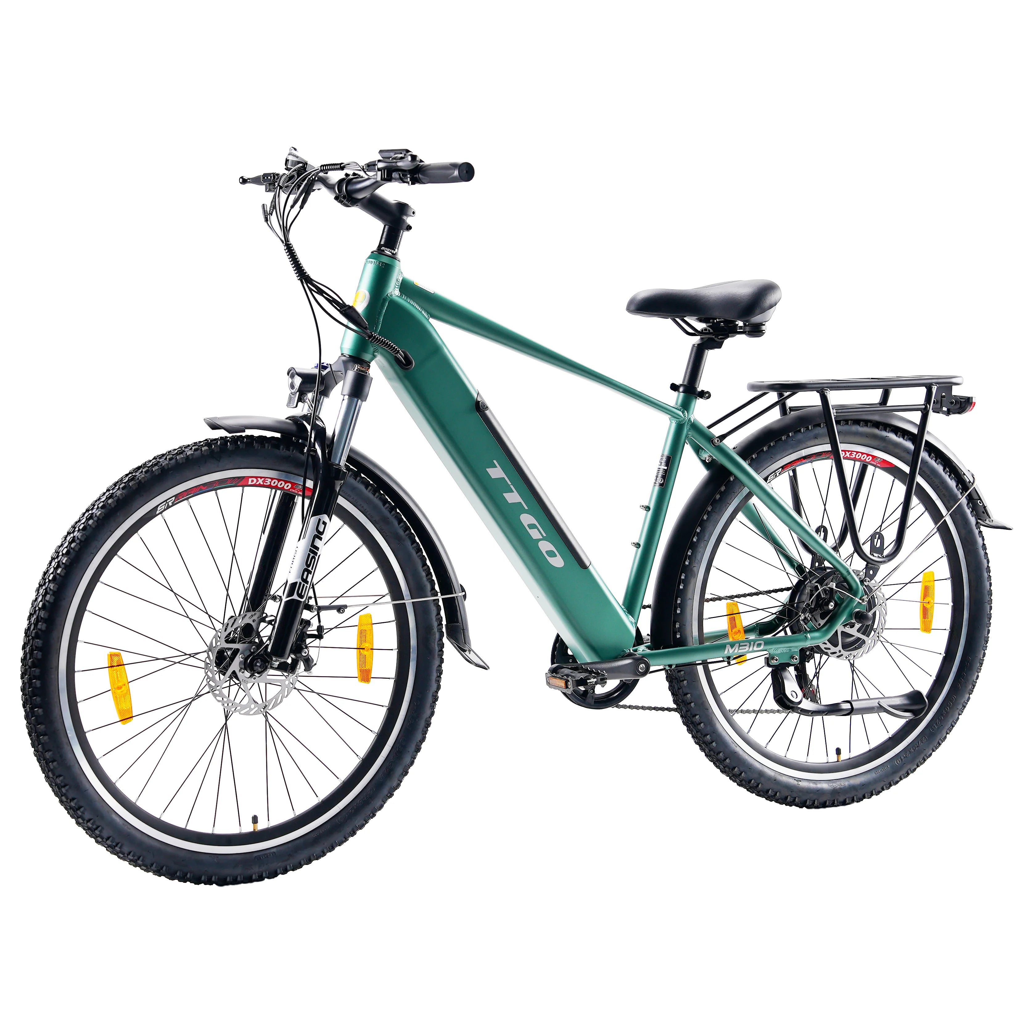 TTGO M310 Vélo électrique – Moteur 500W Batterie 48V15AH Pneus de 27.5 Pouces Disque – Vert