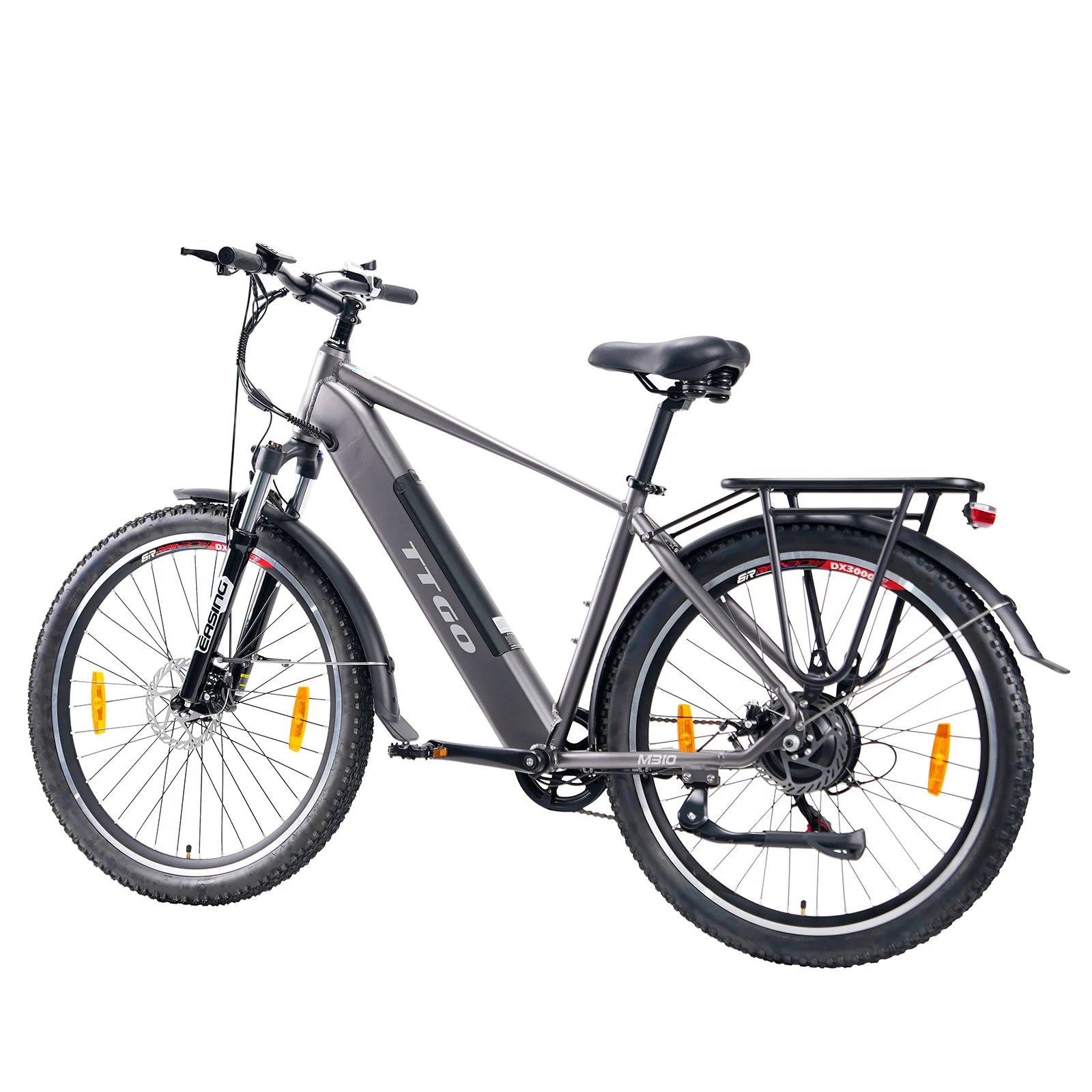 TTGO M310 Vélo électrique – Moteur 500W Batterie 48V15AH Pneus de 27.5 Pouces Disque – Gris