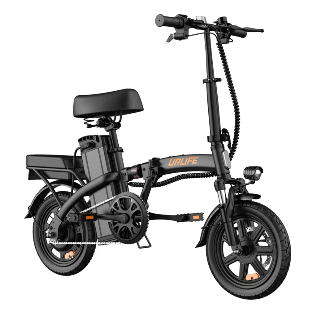 Vélo électrique URLIFE F1L - Moteur 250W Batterie 48V 7.5Ah Pneus De 14 Pouces  Freins à Disque - Noir