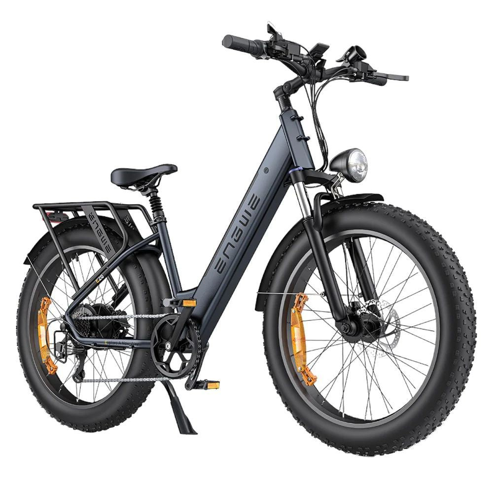Vélo Électrique ENGWE E26 Step-thru - 250W 768WH Autonomie 140KM Freins à Disque - Gris