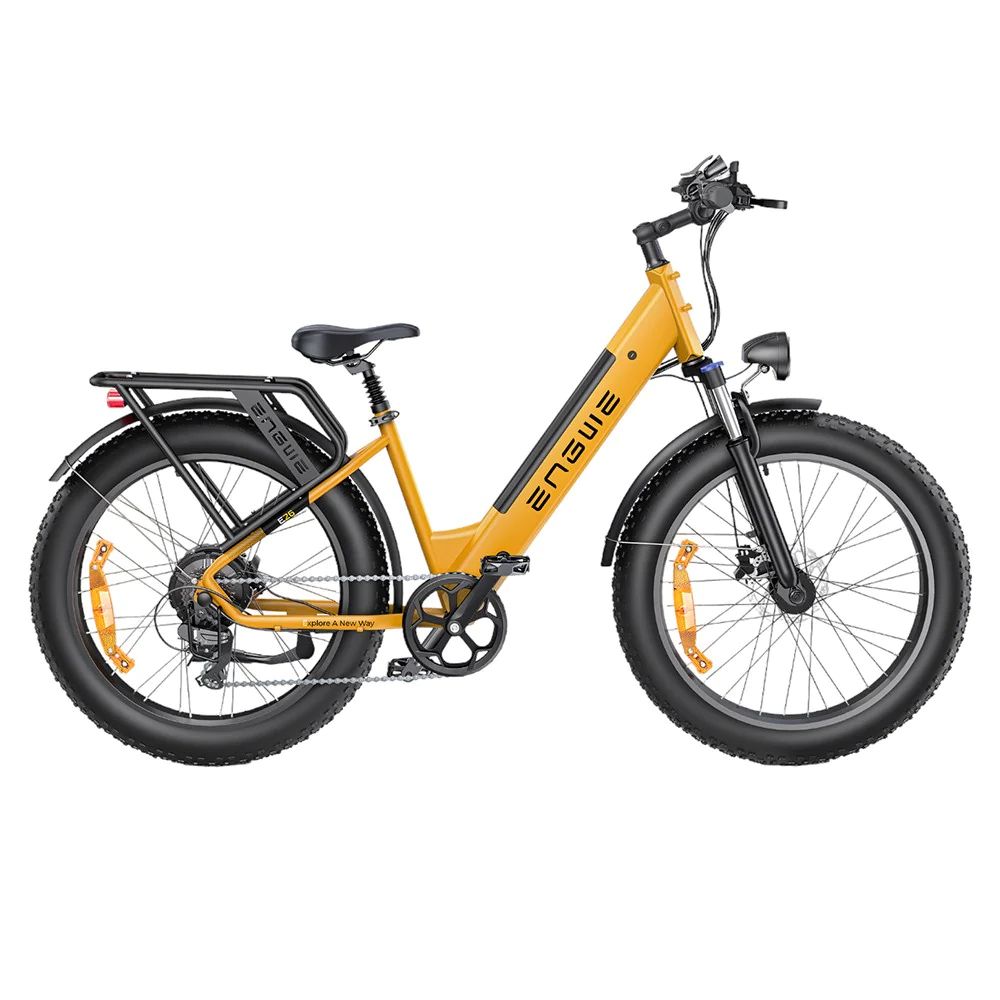 Vélo Électrique ENGWE E26 Step-thru - 250W 768WH Autonomie 140KM Freins à Disque - Jaune