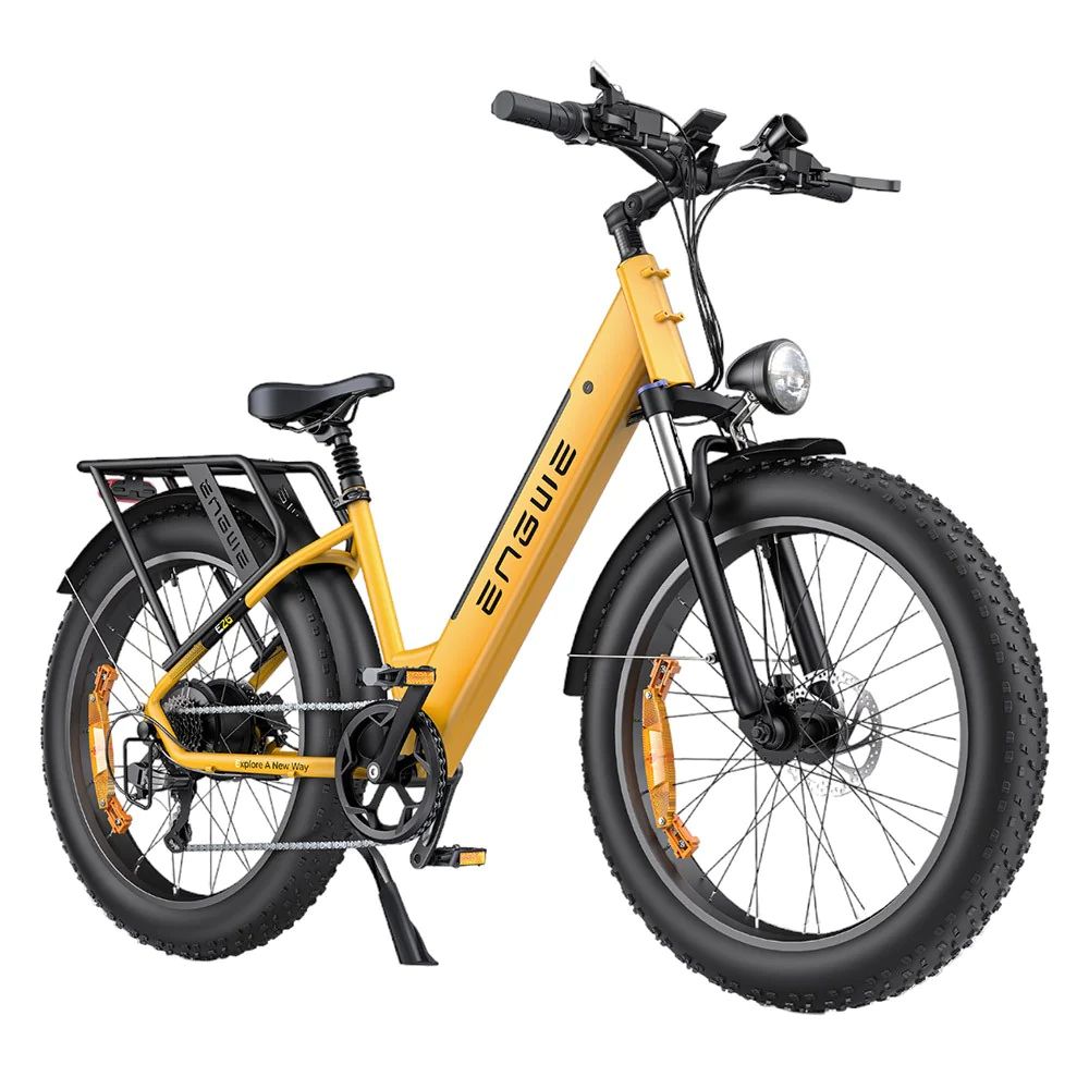 Vélo Électrique ENGWE E26 Step-thru - 250W 768WH Autonomie 140KM Freins à Disque - Jaune