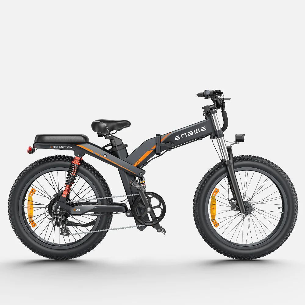 Vélo Électrique - ENGWE X24 - Roues 24" - Moteur1000W - Batterie 48V 19.2AH - Autonomie 64KM - Noir
