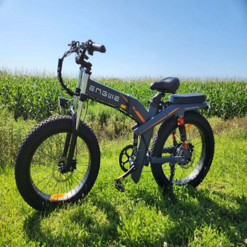 Vélo Électrique - ENGWE X24 - Roues 24" - Moteur1000W - Batterie 48V 19.2AH - Autonomie 64KM - Gris