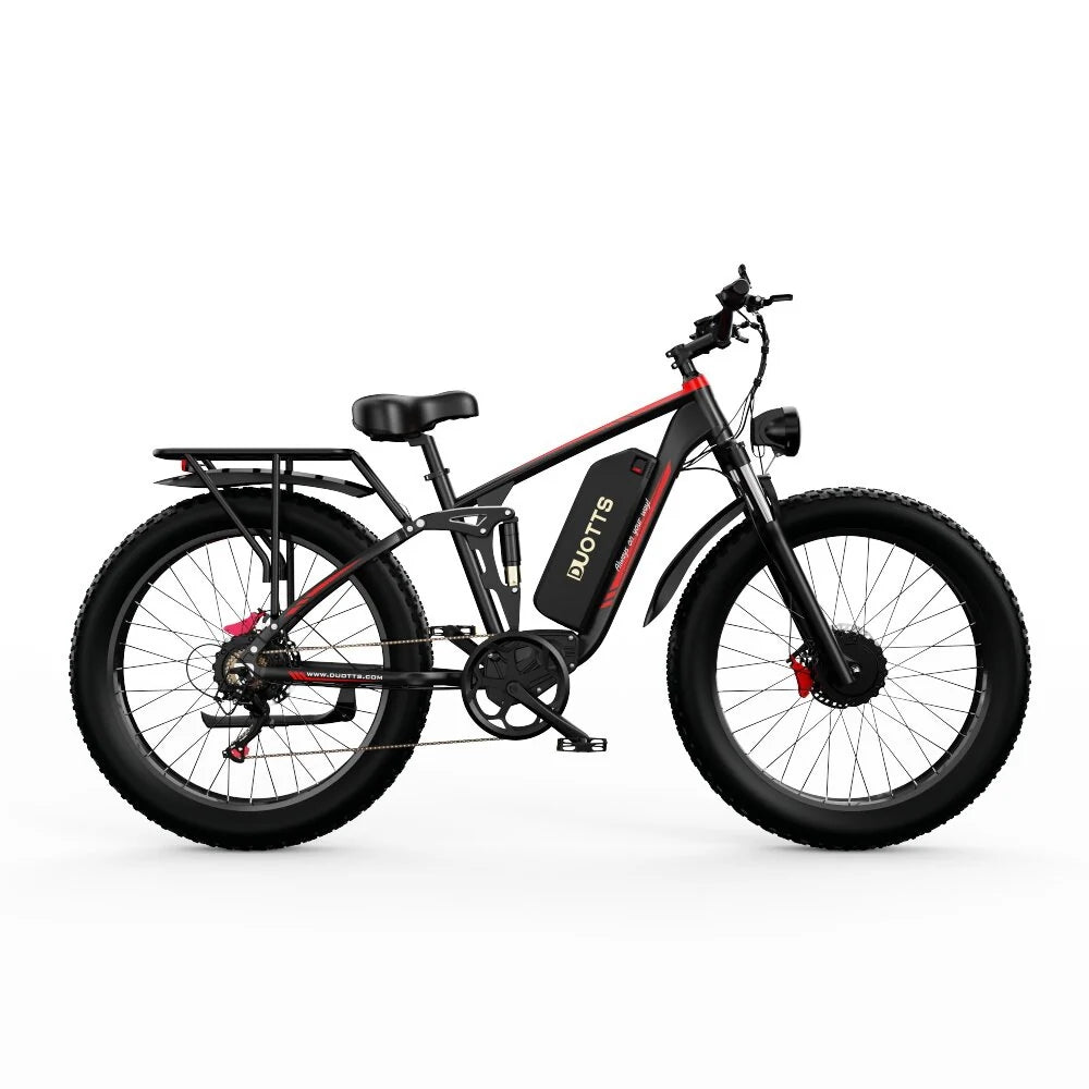 Vélo Électrique Duotts S26 - Moteur 750W*2 Batterie 960WH 60KM d'Autonomie - Noir