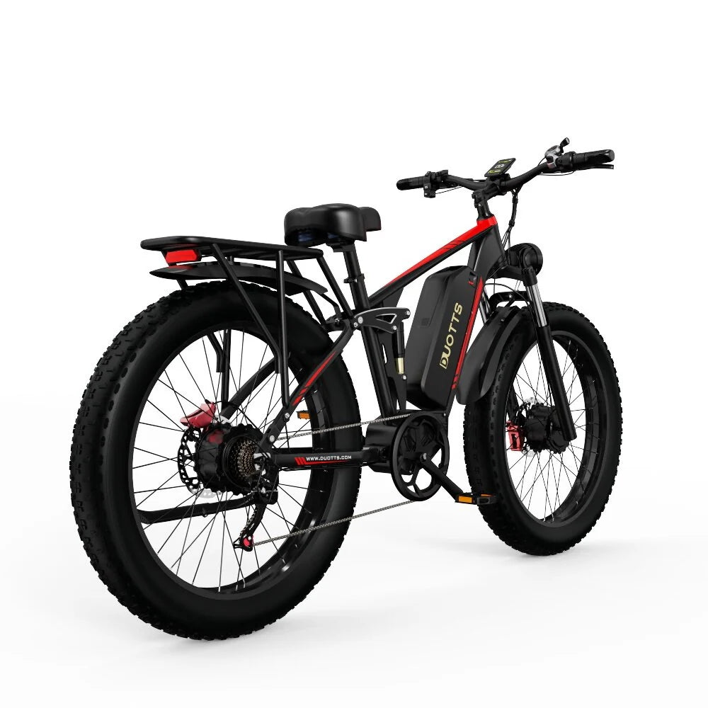 Vélo Électrique Duotts S26 - Moteur 750W*2 Batterie 960WH 60KM d'Autonomie - Noir