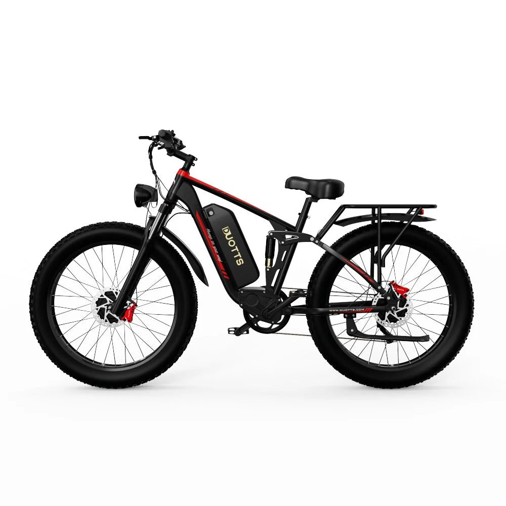 Vélo Électrique Duotts S26 - Moteur 750W*2 Batterie 960WH 60KM d'Autonomie - Noir