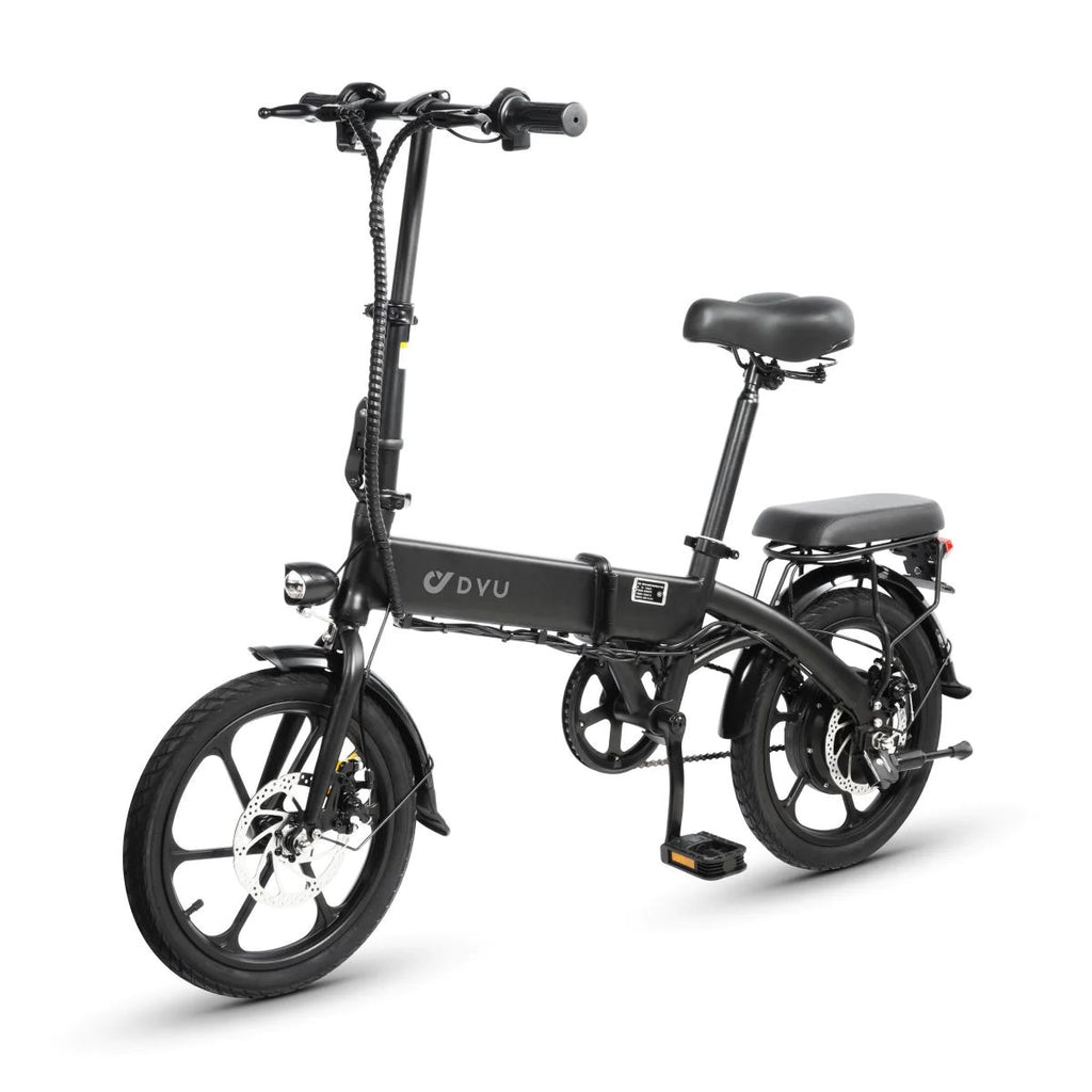 Vélo Électrique Pliant DYU A1F 16 Pouces 25km/h - Moteur 250W Batterie 36V7.5Ah Freins à Disque - Noir