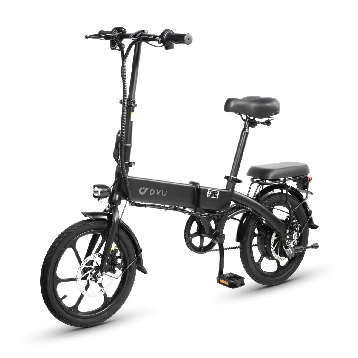 Vélo Électrique Pliant DYU A1F 16 Pouces 25km/h - Moteur 250W Batterie 36V7.5Ah Freins à Disque - Noir