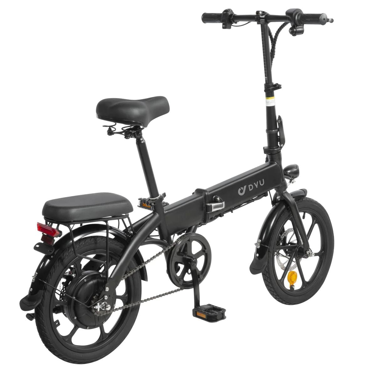 Vélo Électrique Pliant DYU A1F 16 Pouces 25km/h - Moteur 250W Batterie 36V7.5Ah Freins à Disque - Noir