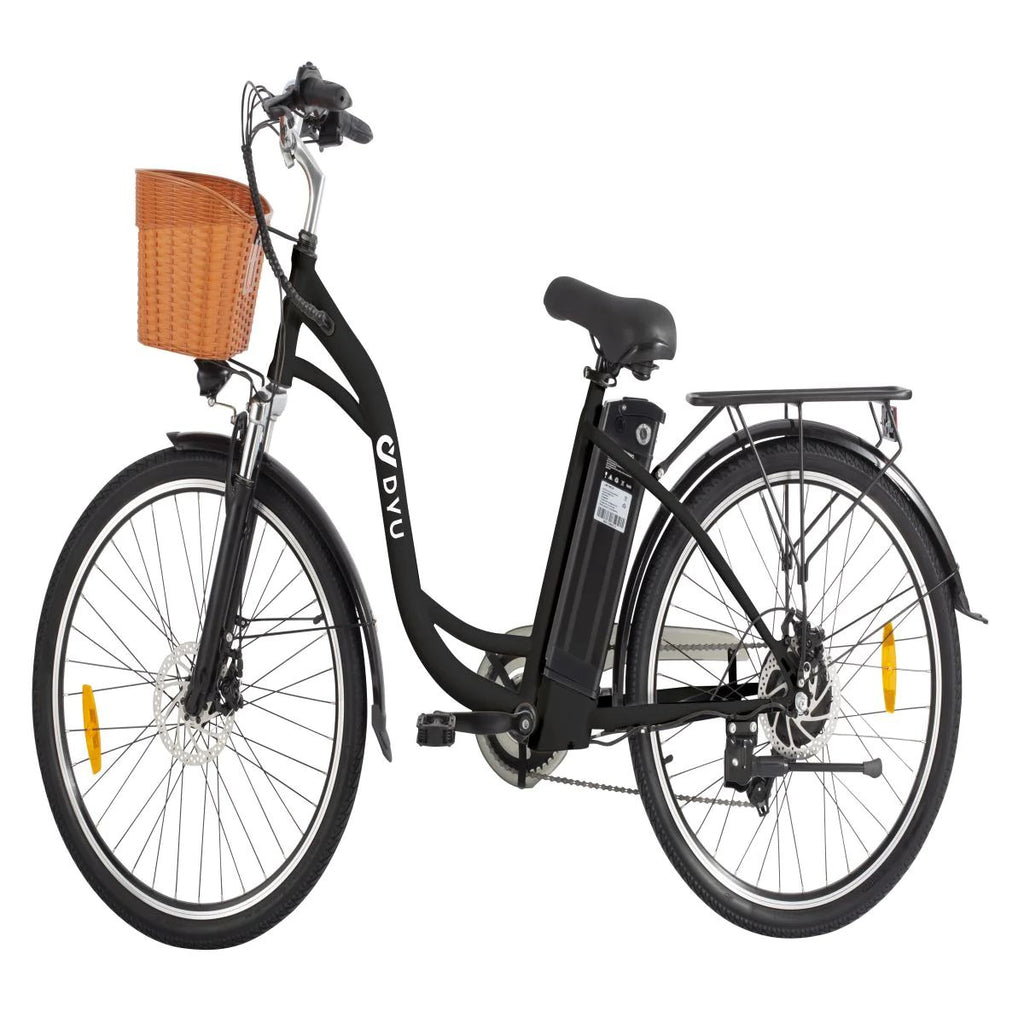 Vélo Électrique DYU C6 26 Pouces 25km/h - Moteur 350W Batterie 36V12.5Ah Freins à Disque - Noir