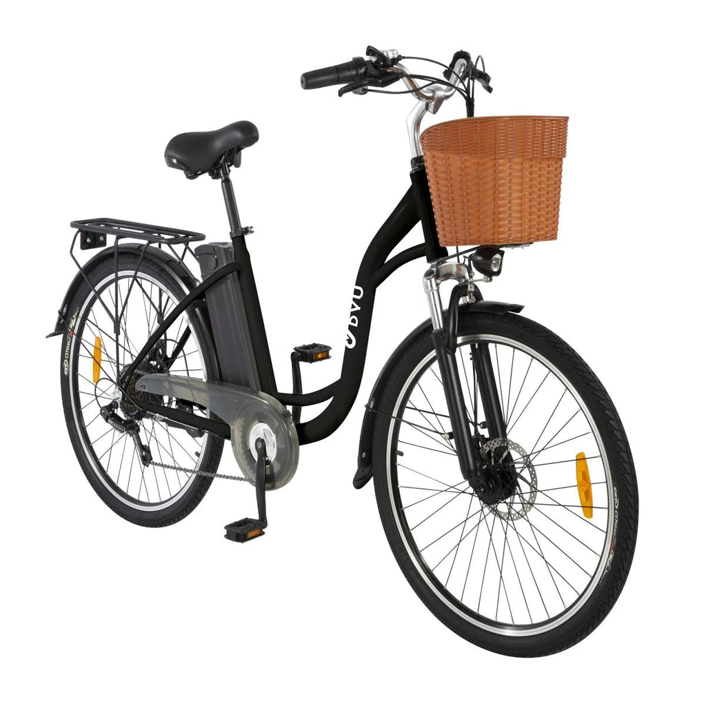 Vélo Électrique DYU C6 26 Pouces 25km/h - Moteur 350W Batterie 36V12.5Ah Freins à Disque - Noir