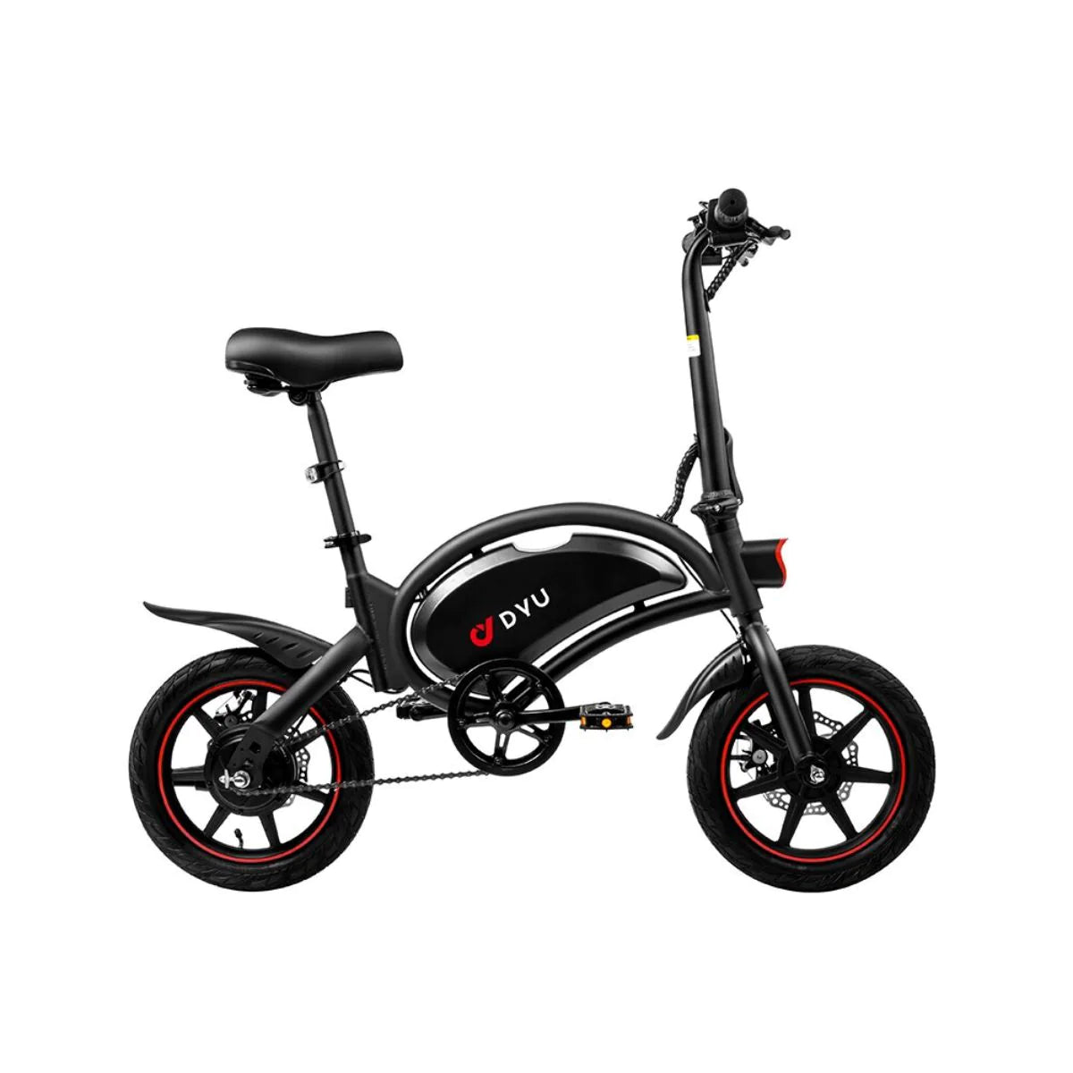 Vélo Électrique DYU D3F 14 Pouces 25km/h - Moteur 250W Batterie 36V10Ah Freins à Disque - Noir