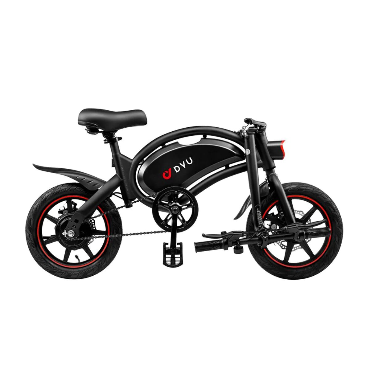 Vélo Électrique DYU D3F 14 Pouces 25km/h - Moteur 250W Batterie 36V10Ah Freins à Disque - Noir