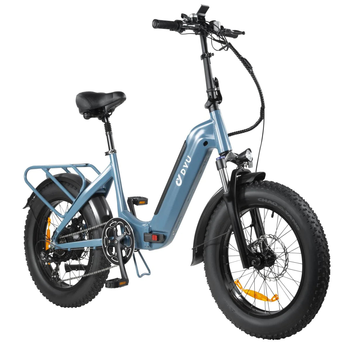 Vélo Électrique Pliant DYU FF500 20 Pouces 32km/h - Moteur 500W Batterie 48V14Ah Freins à Disque - Bleu