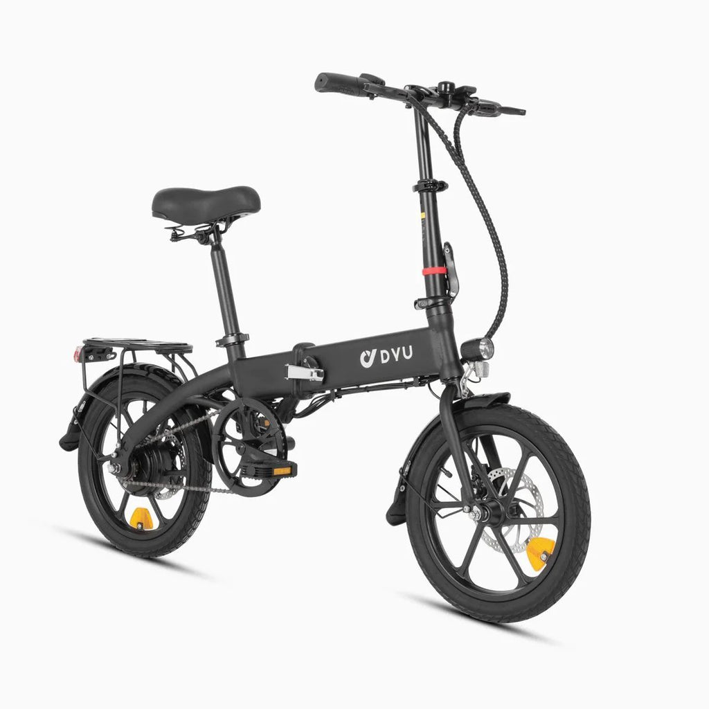 Vélo Électrique DYU A1F PRO 16 Pouces 25km/h - Moteur 250W Batterie 36V7.5Ah Freins à Disque - Noir