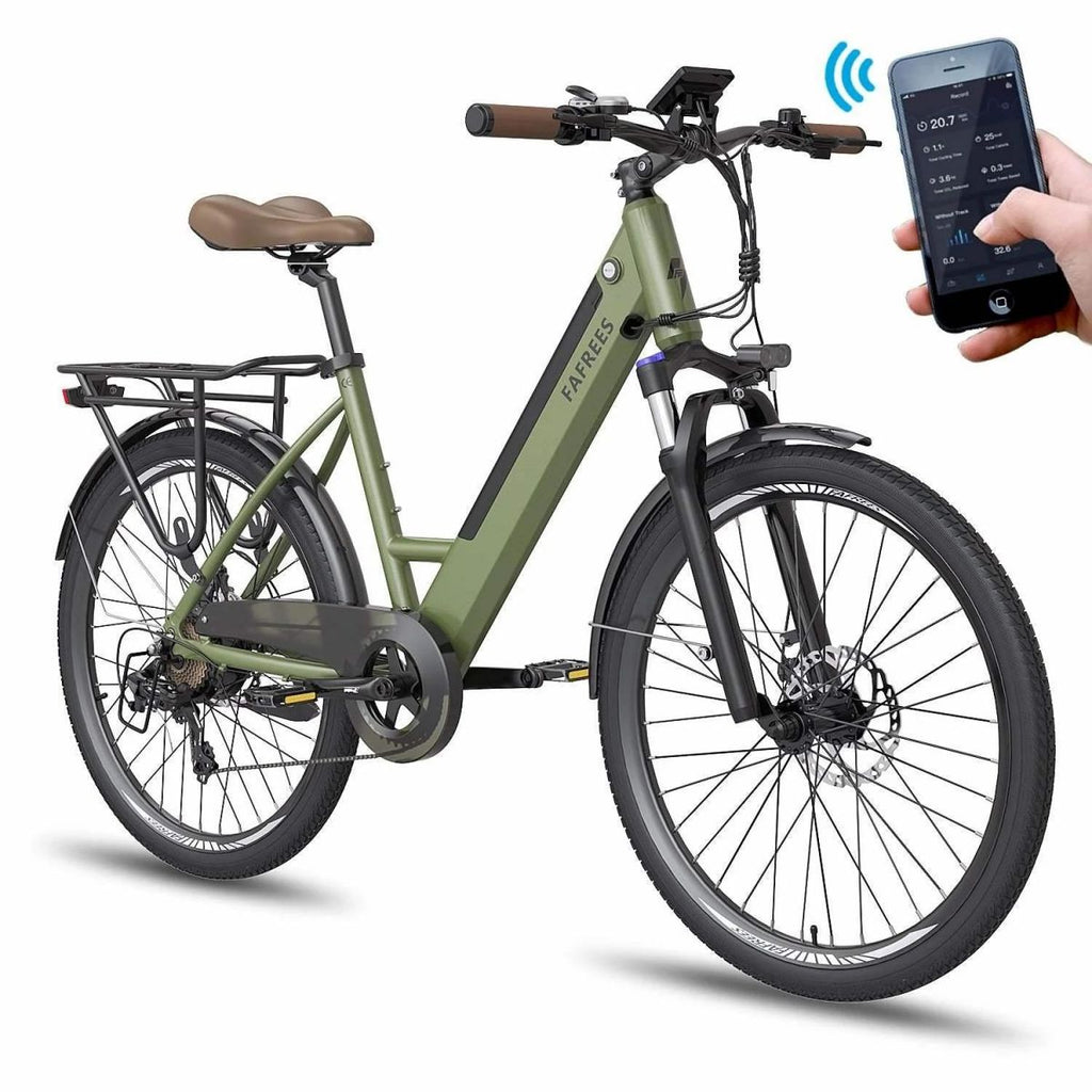 Vélo Électrique FAFREES F26 Pro | 250W 360WH 40KM Autonomie | Freins à Disque | Vert