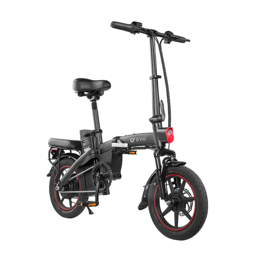 Vélo Électrique Pliant DYU A5 14 Pouces 25km/h - Moteur 350W Batterie 48V7.5Ah Freins à Disque - Noir
