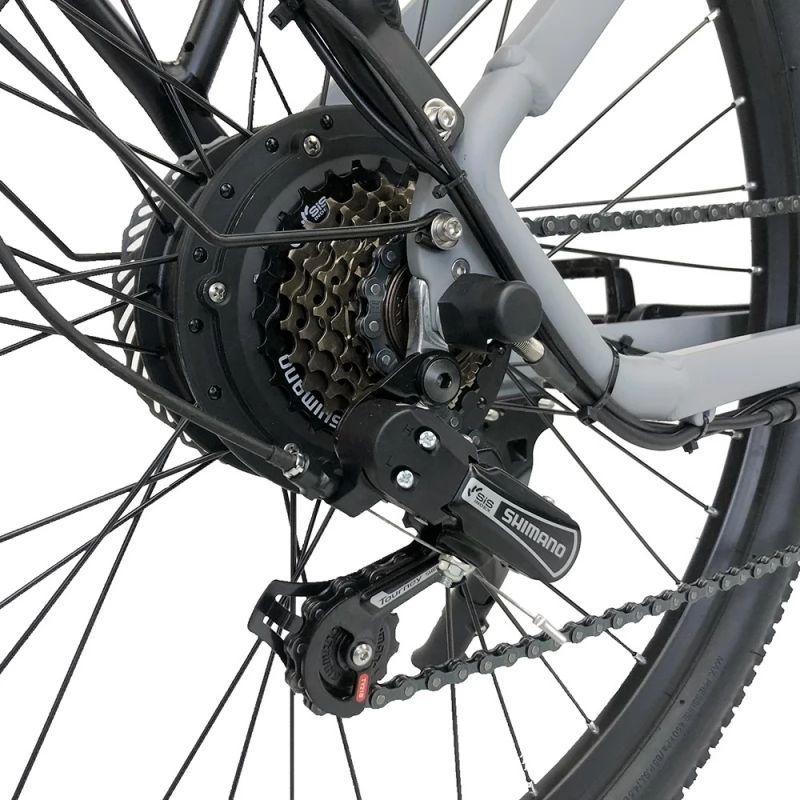 Vélo Électrique PVY P26 - Moteur 250W Batterie 48V11.6AH Freins à Disque Hydrauliques 100KM Autonomie - Gris