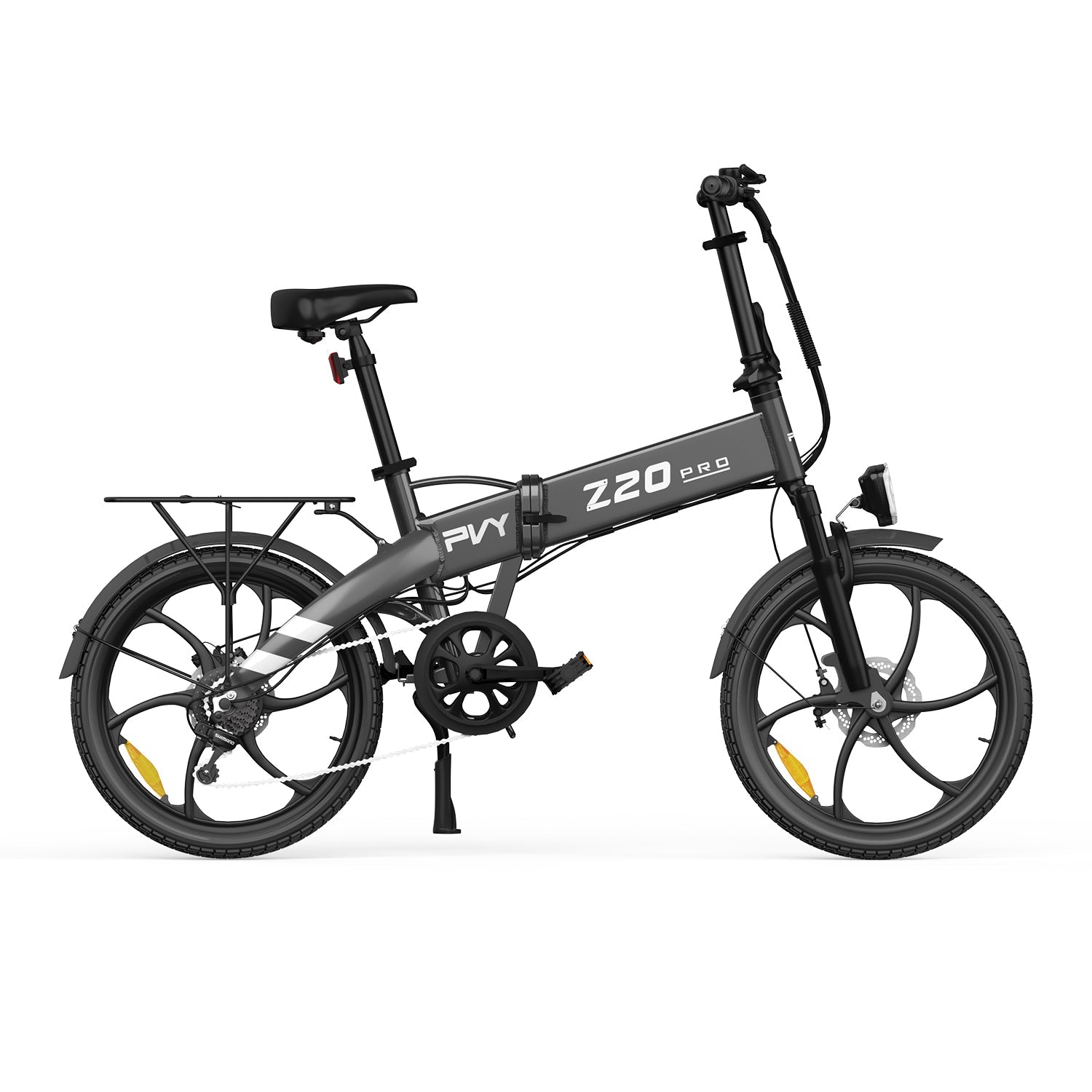 Vélo Électrique PVY Z20 Pro - Moteur 250W Batterie 36V10.4AH Freins à Disque Mécaniques Autonomie 80KM - Gris