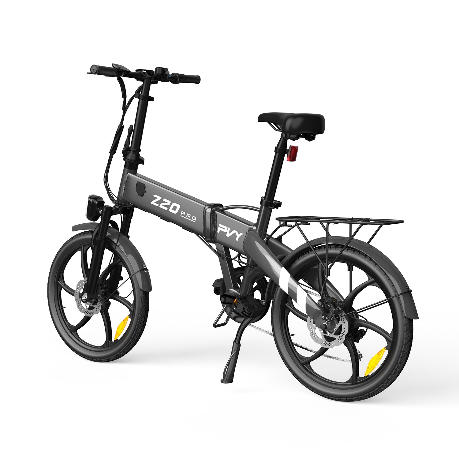 Vélo Électrique PVY Z20 Pro - Moteur 250W Batterie 36V10.4AH Freins à Disque Mécaniques Autonomie 80KM - Gris