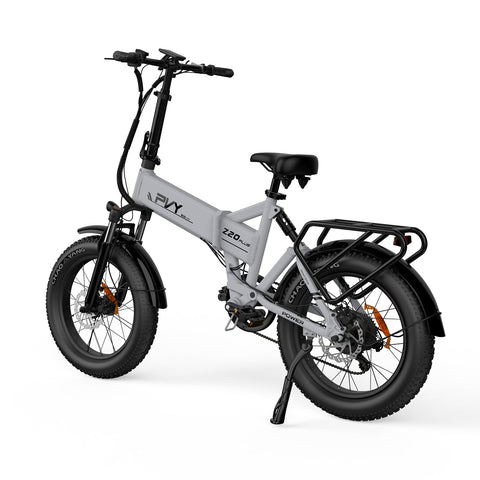 Vélo Électrique PVY Z20 Plus 500 - Moteur 250W Batterie 48V14.5AH Autonomie 100KM Freins à Disque Mécaniques - Gris