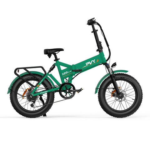 Vélo Électrique PVY Z20 Plus 1000 - Moteur 250W Batterie 48V16.5AH Freins à Disque Hydrauliques Autonomie 120KM - Vert