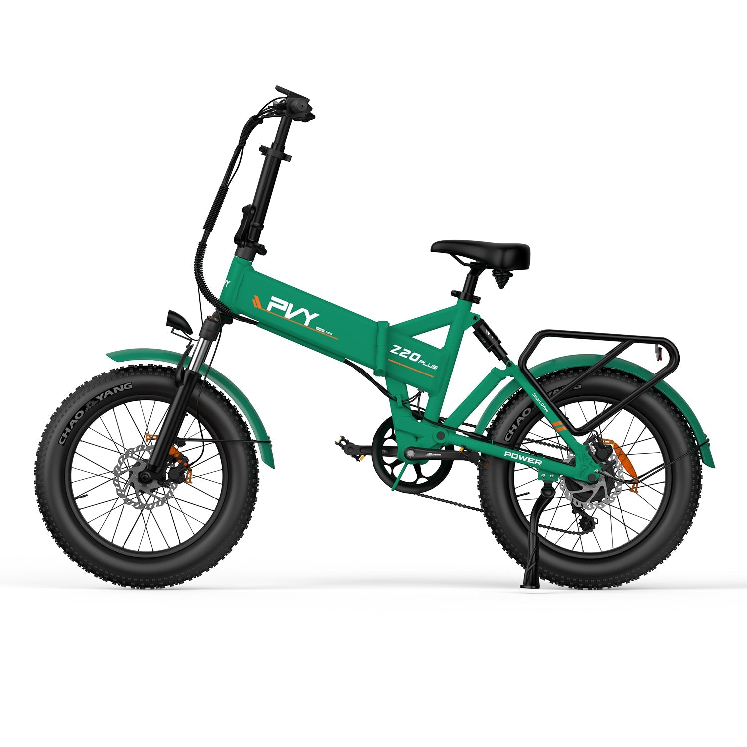 Vélo Électrique PVY Z20 Plus 1000 - Moteur 250W Batterie 48V16.5AH Freins à Disque Hydrauliques Autonomie 120KM - Vert