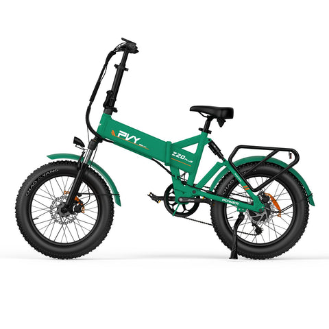 Vélo Électrique PVY Z20 Plus 1000 - Moteur 250W Batterie 48V16.5AH Freins à Disque Hydrauliques Autonomie 120KM - Vert