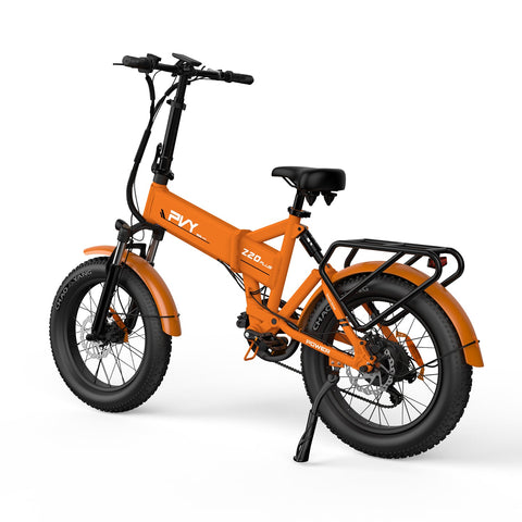 Vélo Électrique PVY Z20 Plus 1000 - Moteur 250W Batterie 48V16.5AH Freins à Disque Hydrauliques Autonomie 120KM - Orange