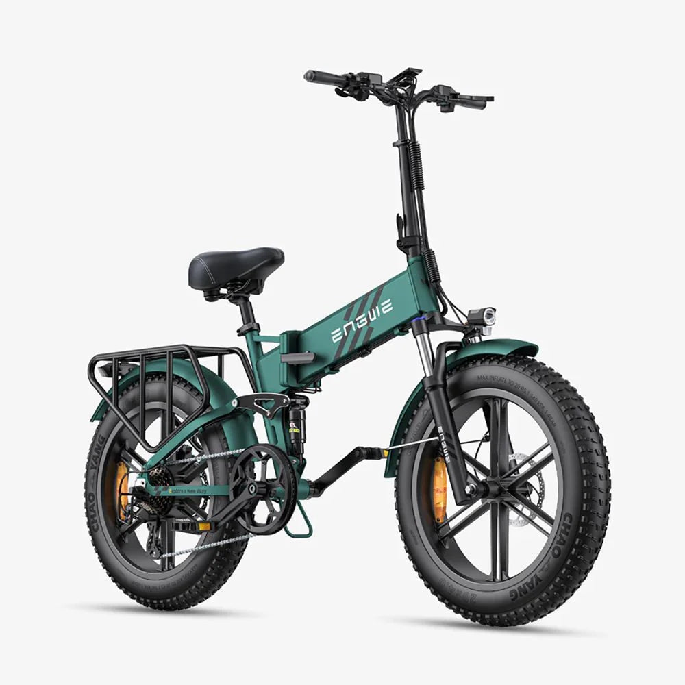 Vélo Électrique Pliant Engwe Engine Pro 2.0 - Pneus 20 Pouces 750W Moteur 52V16Ah Batterie Autonomie 110KM - Vert