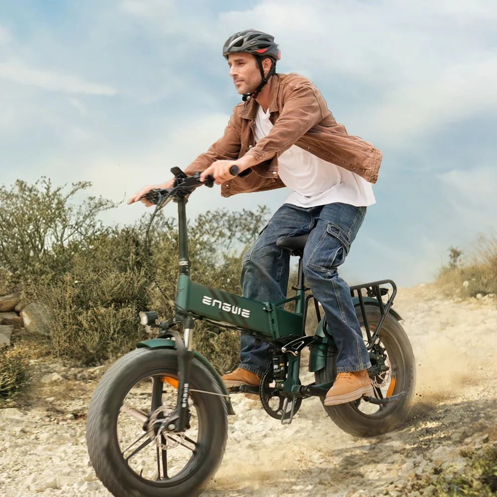 Vélo Électrique Pliant Engwe Engine Pro 2.0 - Pneus 20 Pouces 750W Moteur 52V16Ah Batterie Autonomie 110KM - Vert