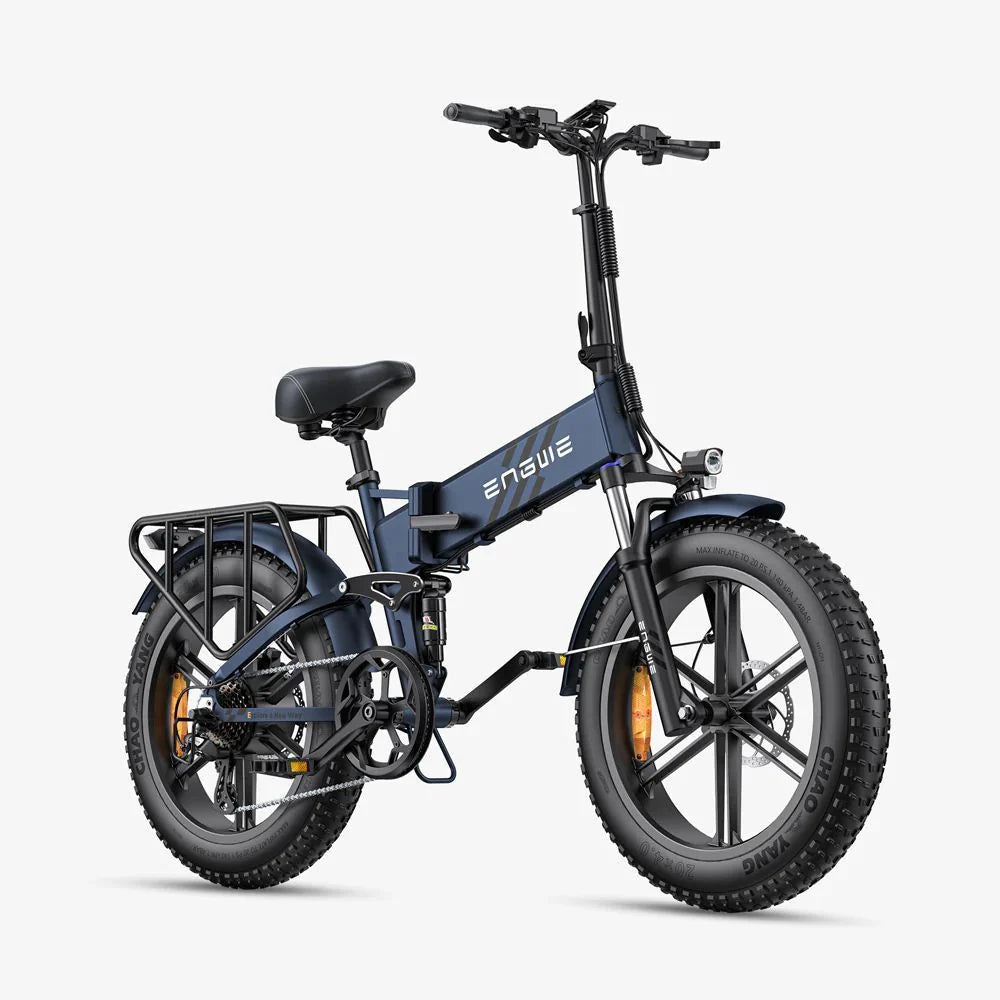 Vélo Électrique Pliant Engwe Engine Pro 2.0 - Pneus 20 Pouces 750W Moteur 52V16Ah Batterie Autonomie 110KM - Bleu