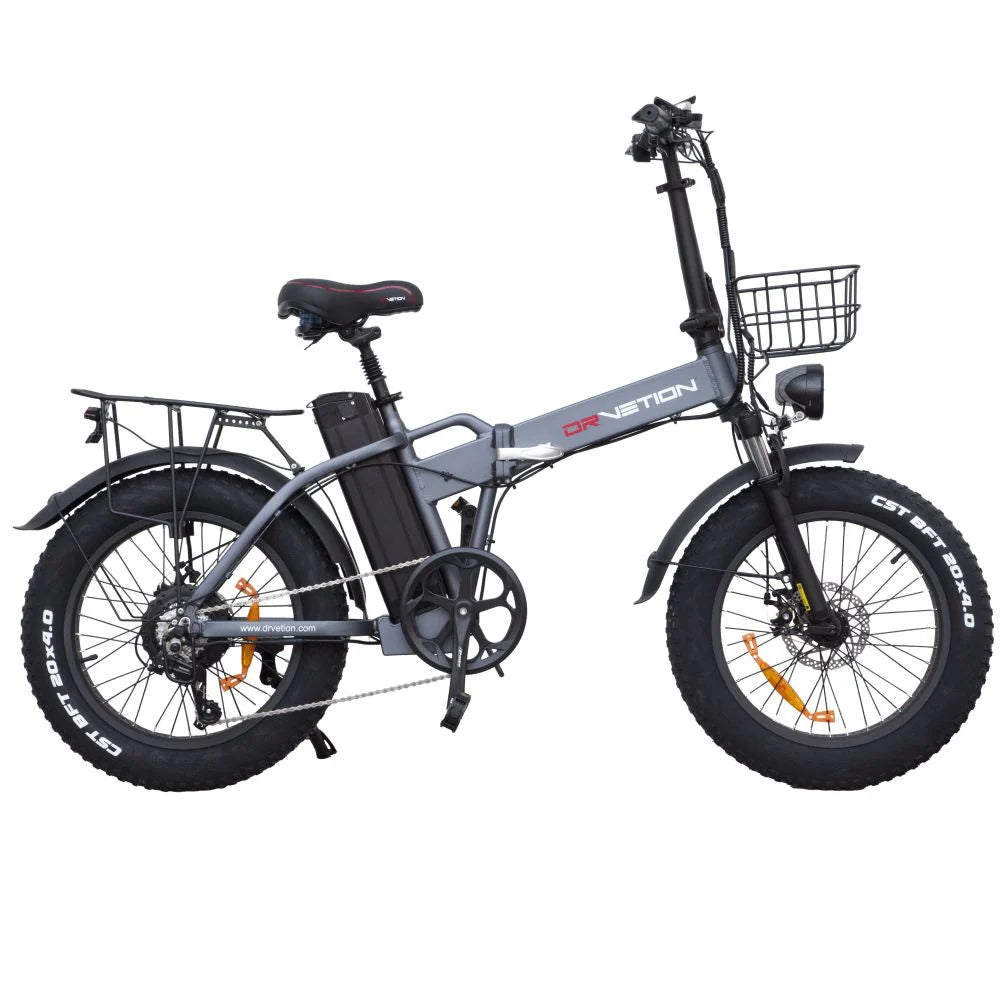 DrveTion AT20 Vélo Électrique - Moteur 750W Batterie 48V10Ah Freins Hydrauliques Roues 20" - Gris