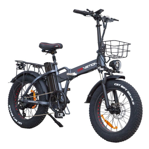 Vélo Électrique DrveTion AT20 - 20*4.0 Pouces Moteur 750W Batterie 48V10Ah Autonomie 35-45KM - Noir Gris