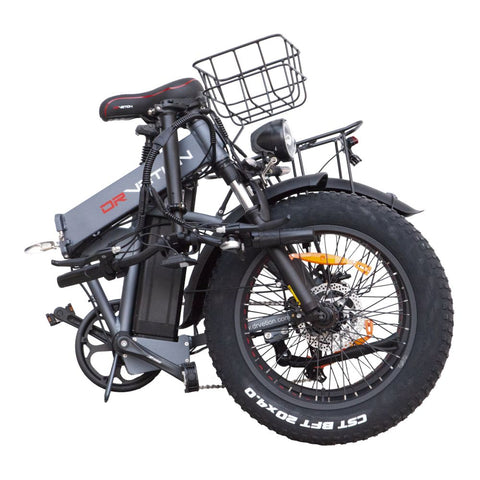 Vélo Électrique DrveTion AT20 - 20*4.0 Pouces Moteur 750W Batterie 48V10Ah Autonomie 35-45KM - Noir Gris