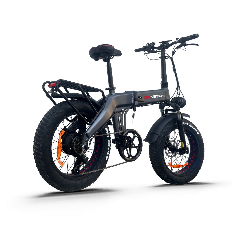 Vélo Électrique DrveTion BT20 - 20*4.0 Pouces Moteur 750W Batterie 48V10Ah Autonomie 25-35KM - Noir Gris