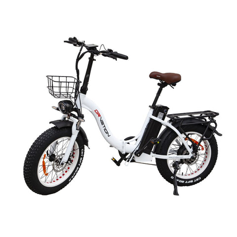 Vélo Électrique DrveTion CT20 - 20*4.0 Pouces Moteur 750W Batterie 48V15Ah Autonomie 55-70KM - Blanc Perle