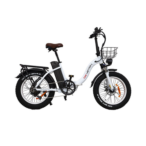 Vélo Électrique DrveTion CT20 - 20*4.0 Pouces Moteur 750W Batterie 48V15Ah Autonomie 55-70KM - Blanc Perle