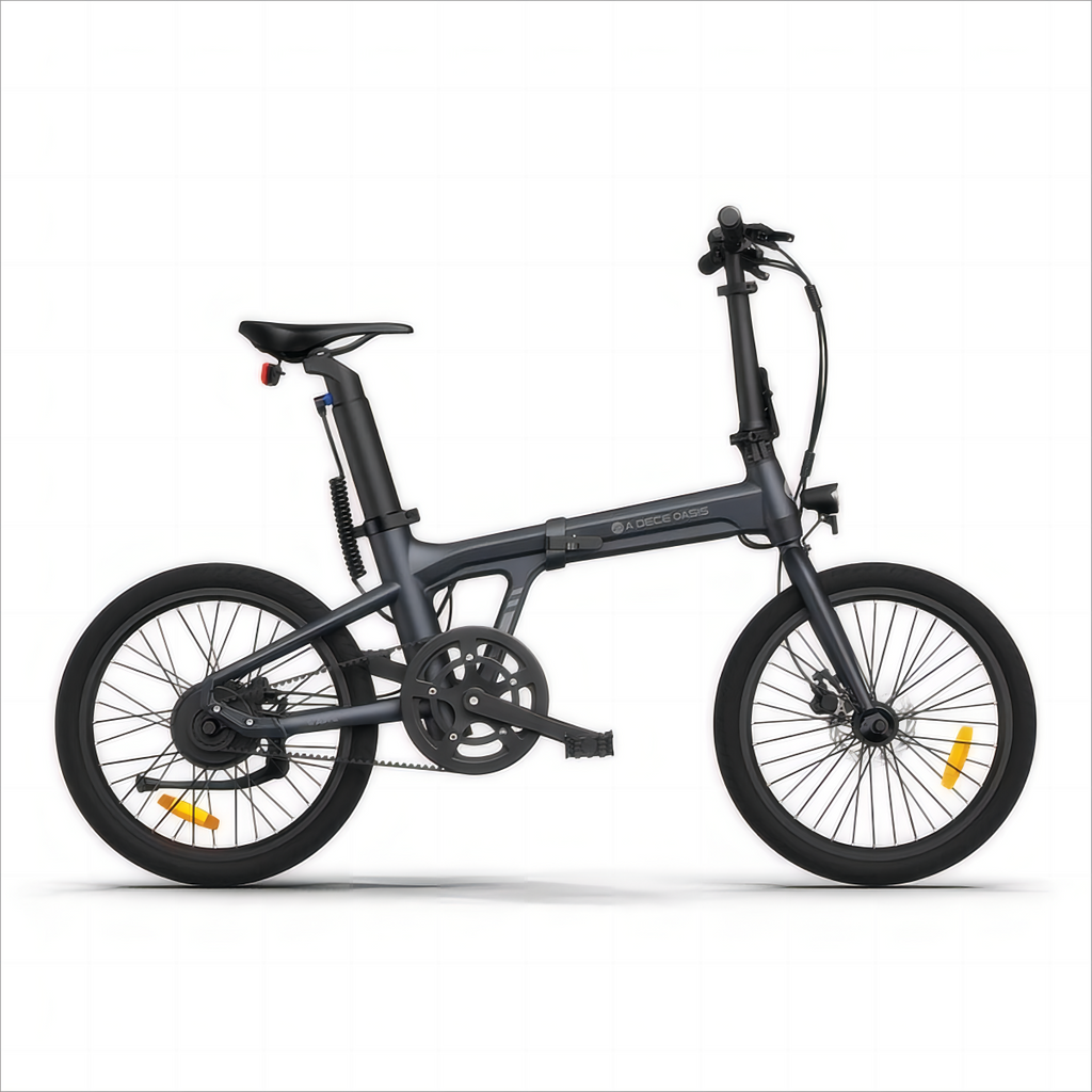 Vélo électrique pliant ADO Air 20 - Moteur 250W Batterie 36V9.6Ah Assisté Autonomie 100KM Freins à Disque Hydrauliques - Gris