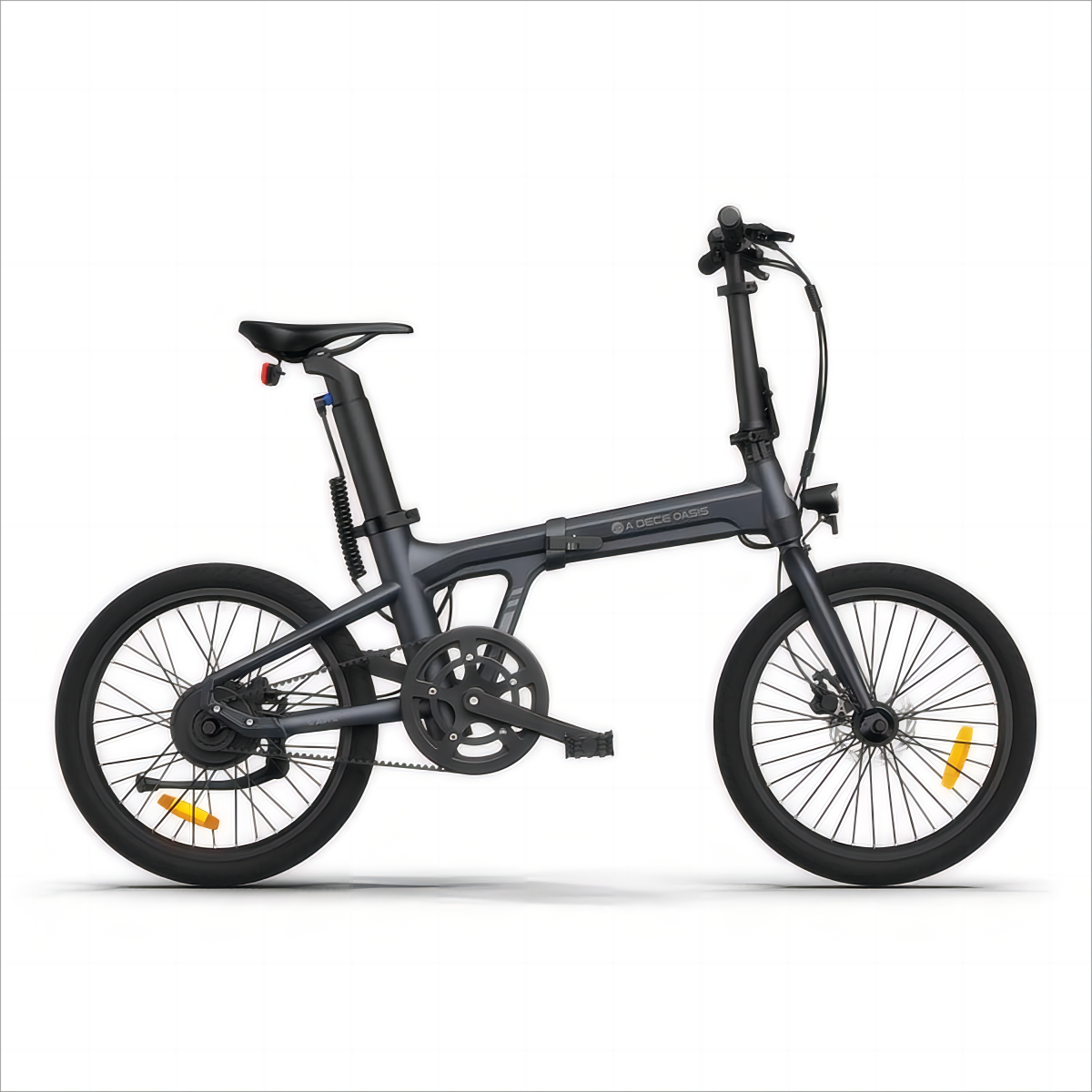 Vélo électrique pliant ADO Air 20 - Moteur 250W Batterie 36V9.6Ah Assisté Autonomie 100KM Freins à Disque Hydrauliques - Gris