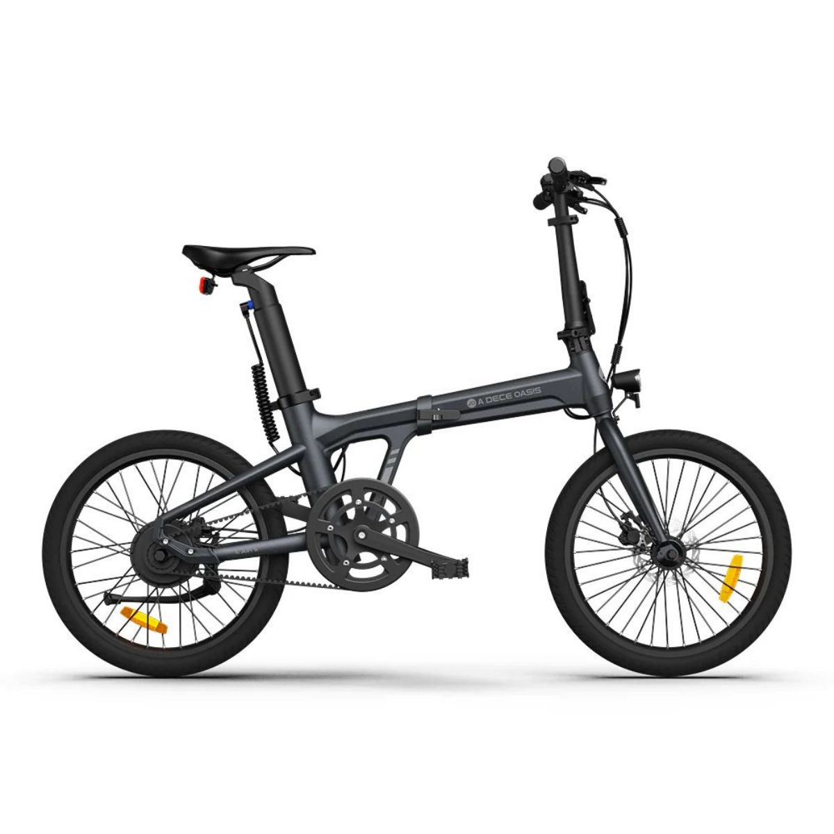 Vélo électrique pliant ADO Air 20 - Moteur 250W Batterie 36V9.6Ah Assisté Autonomie 100KM Freins à Disque Hydrauliques - Gris